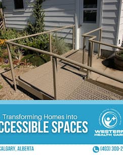 Mobility equipment on display at Western Health Care