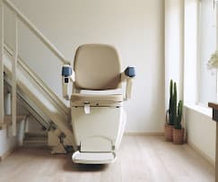 Stairlift and accessibility products in the showroom